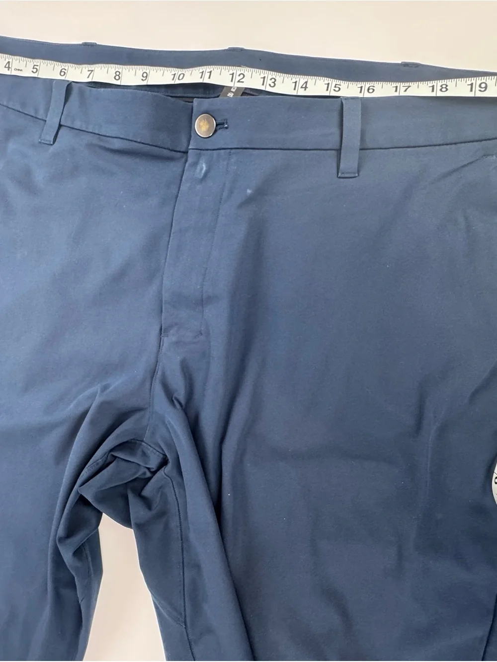 Lululemon Commission Classic-Fit Pants Warpstreme Navy Blue 46 X 31